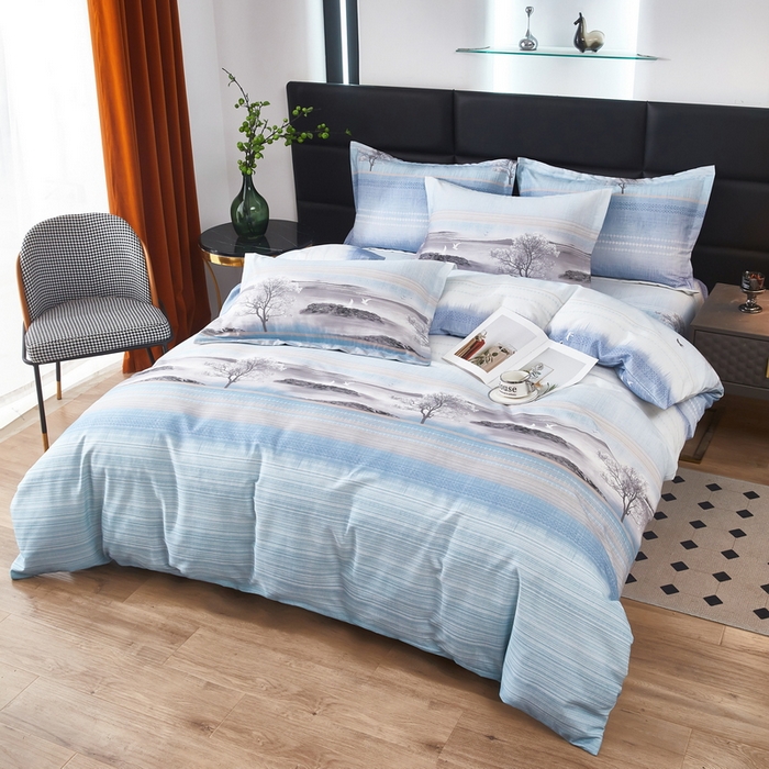 91家纺网 家纺一手货源 找家纺 雲归梦 2025年新款全棉纯棉活性印花四件套 古韵山河