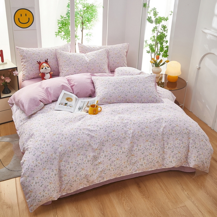 91家纺网 家纺一手货源 找家纺 雲归梦 2025年新款全棉纯棉活性印花四件套 妮彩