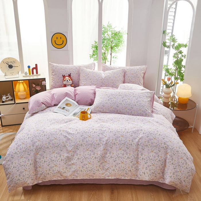 91家纺网 家纺一手货源 找家纺 雲归梦 2025年新款全棉纯棉活性印花四件套 妮彩