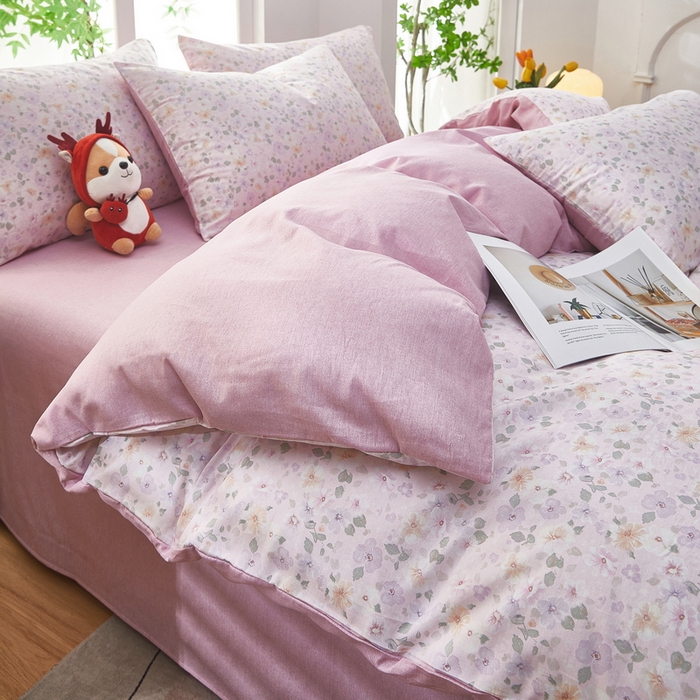 91家纺网 家纺一手货源 找家纺 雲归梦 2025年新款全棉纯棉活性印花四件套 妮彩