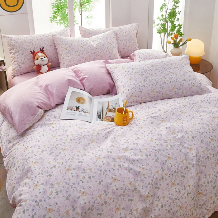 91家纺网 家纺一手货源 找家纺 雲归梦 2025年新款全棉纯棉活性印花四件套 妮彩