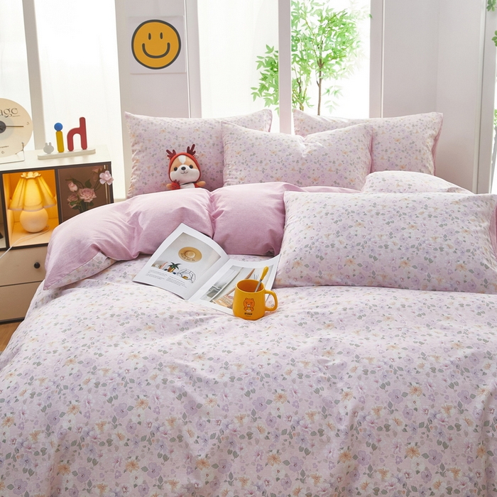 91家纺网 家纺一手货源 找家纺 雲归梦 2025年新款全棉纯棉活性印花四件套 妮彩