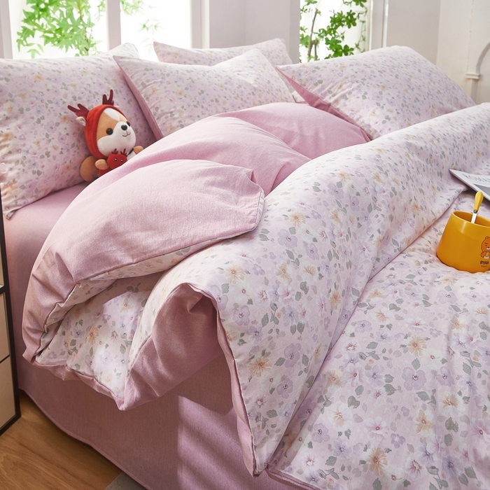 91家纺网 家纺一手货源 找家纺 雲归梦 2025年新款全棉纯棉活性印花四件套 妮彩