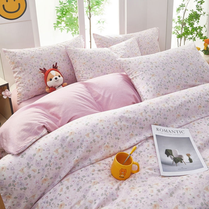 91家纺网 家纺一手货源 找家纺 雲归梦 2025年新款全棉纯棉活性印花四件套 妮彩