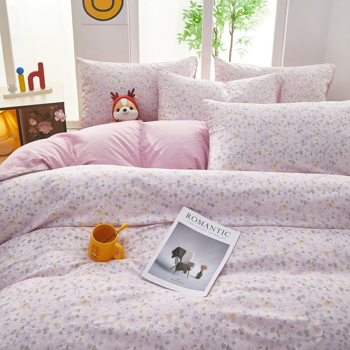 91家纺网 家纺一手货源 找家纺 雲归梦 2025年新款全棉纯棉活性印花四件套 妮彩