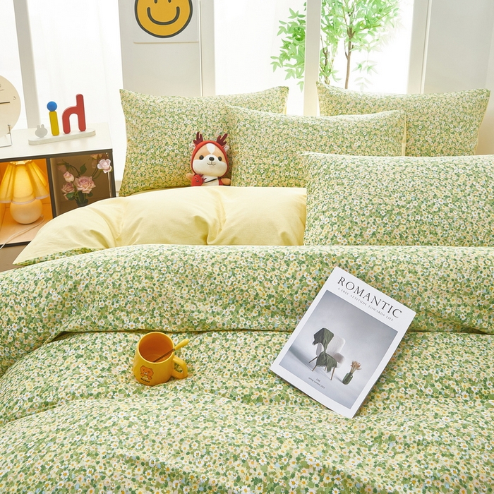 91家纺网 家纺一手货源 找家纺 雲归梦 2025年新款全棉纯棉活性印花四件套 清香花曼