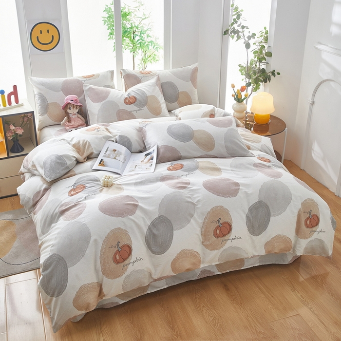 91家纺网 家纺一手货源 找家纺 雲归梦 2025年新款全棉纯棉活性印花四件套 时刻相伴