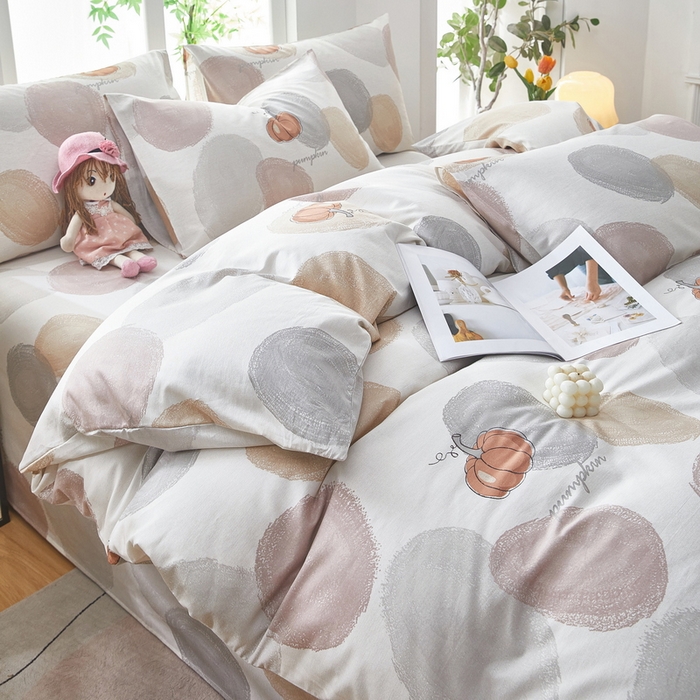 91家纺网 家纺一手货源 找家纺 雲归梦 2025年新款全棉纯棉活性印花四件套 时刻相伴