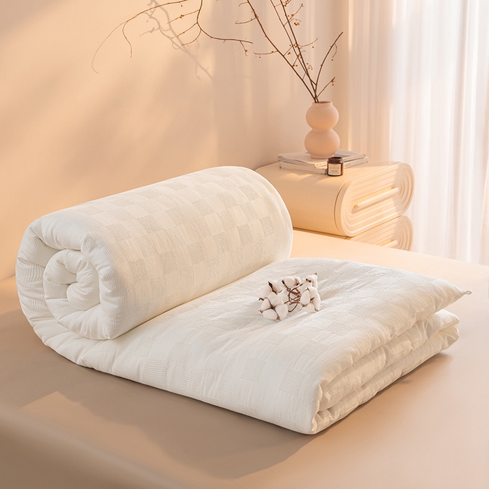 91家纺网 家纺一手货源 找家纺 （总）阳光被业 25新款100%纯棉提花大豆春秋被高端全棉面料冬被学生夏被