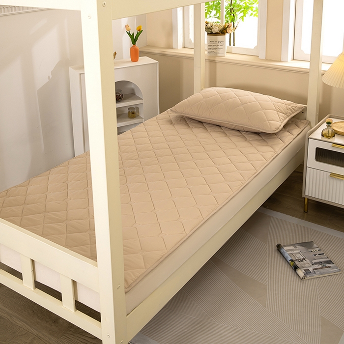 91家纺网 家纺一手货源 找家纺 （总）安逸恋 2025新款A类水洗棉大豆抗菌学生床垫保护垫