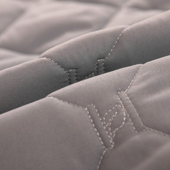 91家纺网 家纺一手货源 找家纺 安逸恋 2025新款A类水洗棉大豆抗菌学生床垫保护垫 灰色