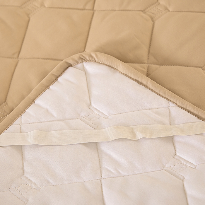 91家纺网 家纺一手货源 找家纺 安逸恋 2025新款A类水洗棉大豆抗菌学生床垫保护垫 咖色