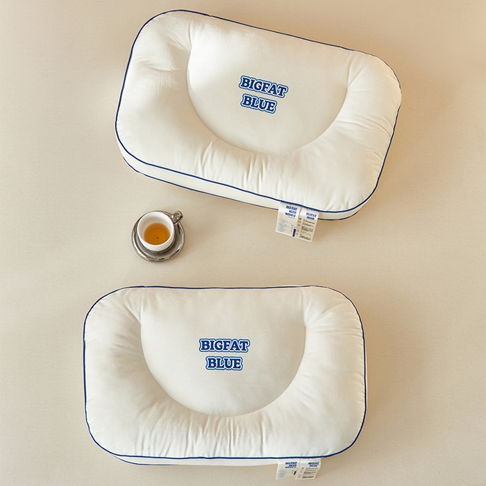 91家纺网 家纺一手货源 找家纺 （总）北鸣有鱼枕芯馆 2025新款荷兰绒蓝胖子护颈枕枕头枕芯