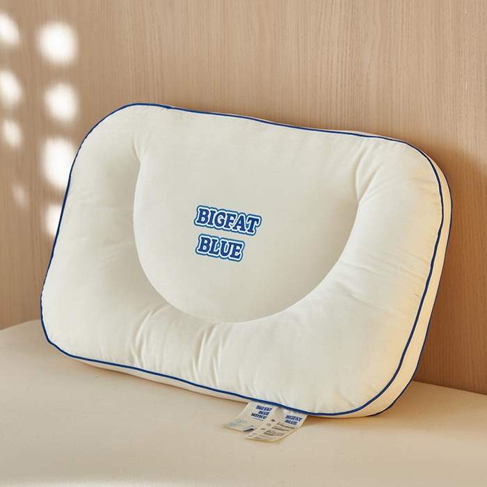 91家纺网 家纺一手货源 找家纺 （总）北鸣有鱼枕芯馆 2025新款荷兰绒蓝胖子护颈枕枕头枕芯