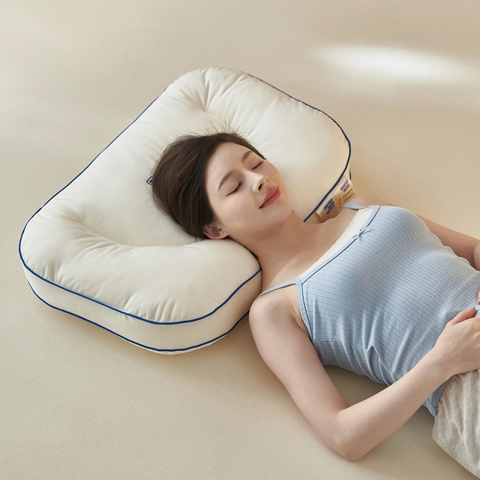 91家纺网 家纺一手货源 找家纺 （总）北鸣有鱼枕芯馆 2025新款荷兰绒蓝胖子护颈枕枕头枕芯