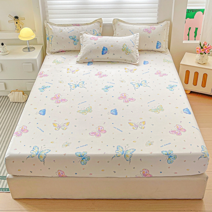 91家纺网 家纺一手货源 找家纺 （总）朵朵家纺 2025新款亲肤棉芦荟棉床笠单床笠，磨毛床笠，印花床笠（可定制尺寸 ）