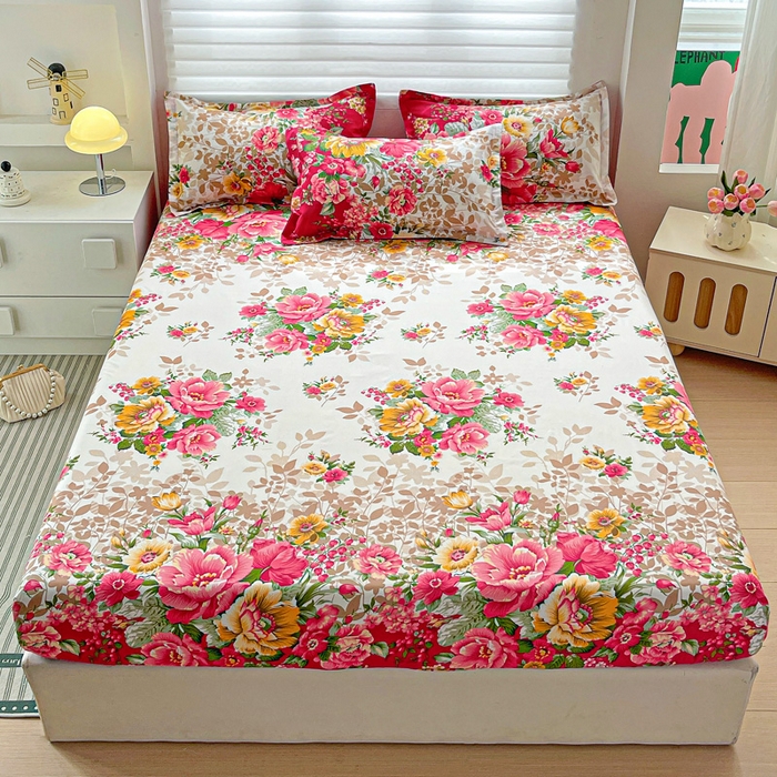 91家纺网 家纺一手货源 找家纺 （总）朵朵家纺 2025新款亲肤棉芦荟棉床笠单床笠，磨毛床笠，印花床笠（可定制尺寸 ）