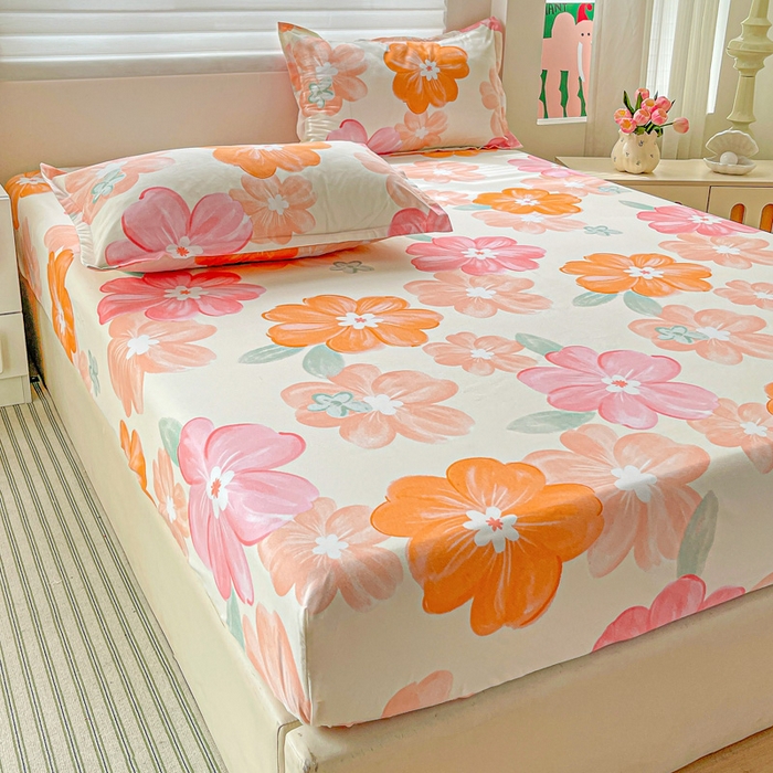 91家纺网 家纺一手货源 找家纺 （总）朵朵家纺 2025新款亲肤棉芦荟棉床笠单床笠，磨毛床笠，印花床笠（可定制尺寸 ）