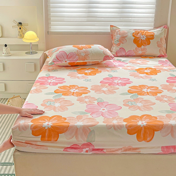 91家纺网 家纺一手货源 找家纺 （总）朵朵家纺 2025新款亲肤棉芦荟棉床笠单床笠，磨毛床笠，印花床笠（可定制尺寸 ）