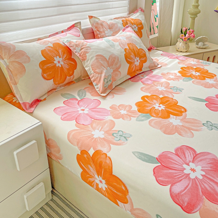 91家纺网 家纺一手货源 找家纺 （总）朵朵家纺 2025新款亲肤棉芦荟棉床笠单床笠，磨毛床笠，印花床笠（可定制尺寸 ）