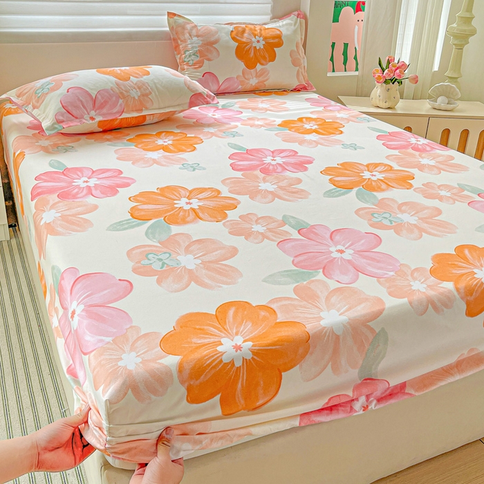 91家纺网 家纺一手货源 找家纺 （总）朵朵家纺 2025新款亲肤棉芦荟棉床笠单床笠，磨毛床笠，印花床笠（可定制尺寸 ）