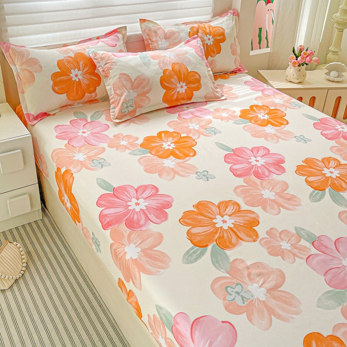 91家纺网 家纺一手货源 找家纺 （总）朵朵家纺 2025新款亲肤棉芦荟棉床笠单床笠，磨毛床笠，印花床笠（可定制尺寸 ）