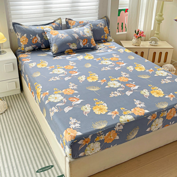 91家纺网 家纺一手货源 找家纺 朵朵家纺 2025新款亲肤棉芦荟棉床笠单床笠，磨毛床笠，印花床笠（可定制尺寸 ）