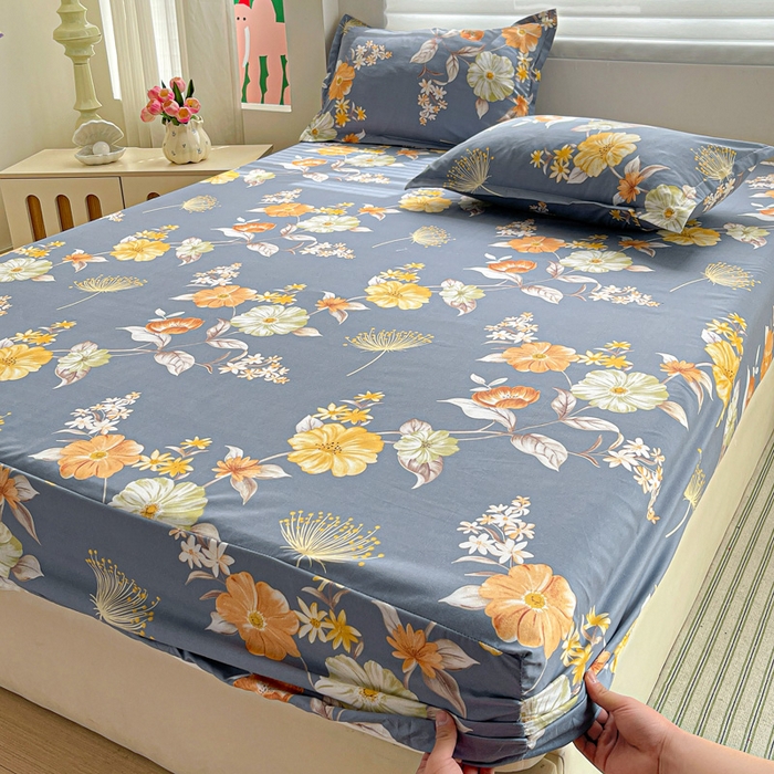 91家纺网 家纺一手货源 找家纺 朵朵家纺 2025新款亲肤棉芦荟棉床笠单床笠，磨毛床笠，印花床笠（可定制尺寸 ）