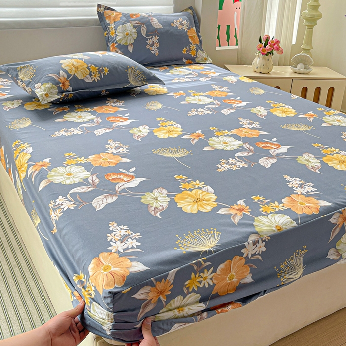 91家纺网 家纺一手货源 找家纺 朵朵家纺 2025新款亲肤棉芦荟棉床笠单床笠，磨毛床笠，印花床笠（可定制尺寸 ）