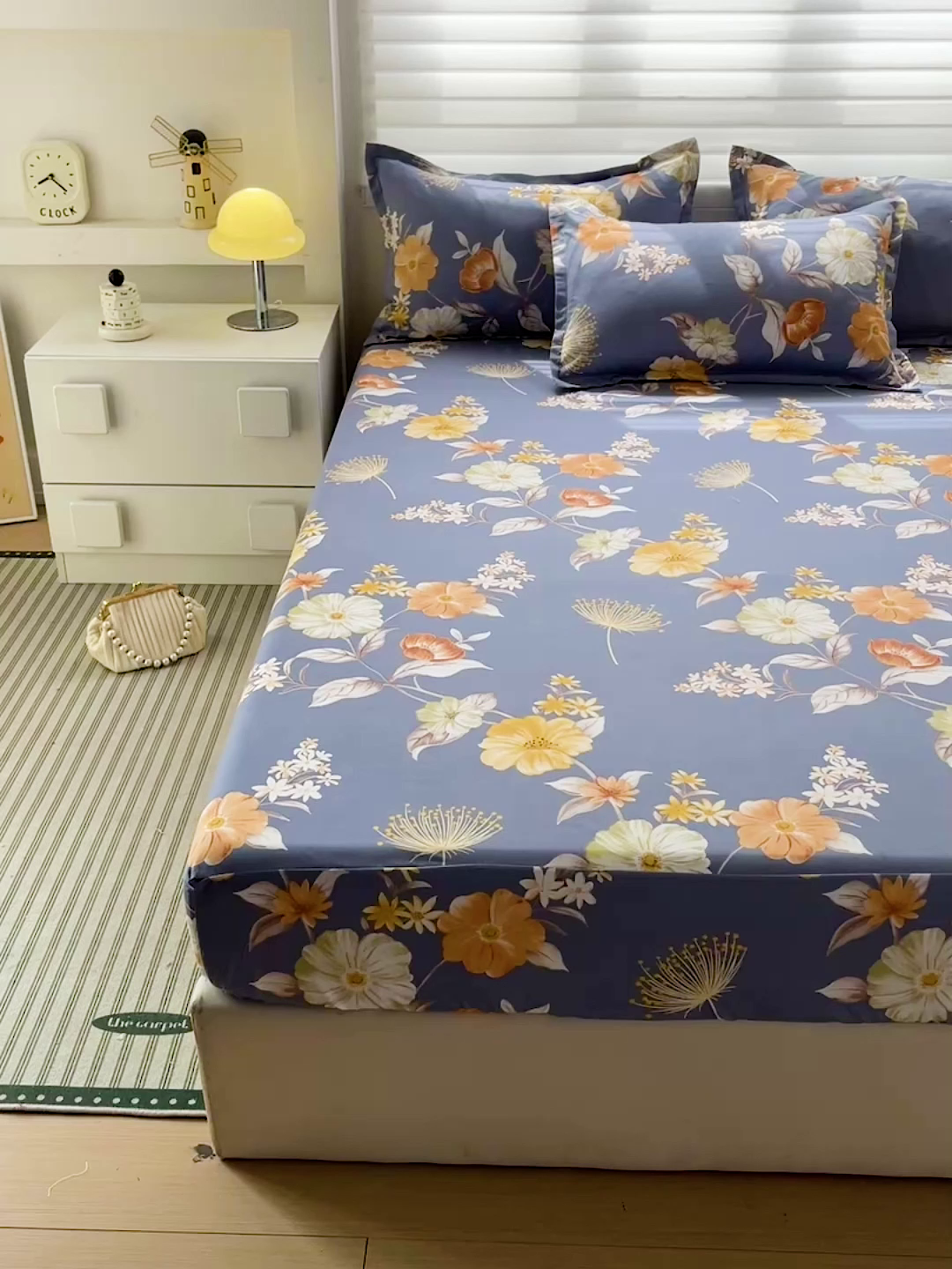 91家纺网 家纺一手货源 找家纺 朵朵家纺 2025新款亲肤棉芦荟棉床笠单床笠，磨毛床笠，印花床笠（可定制尺寸 ）