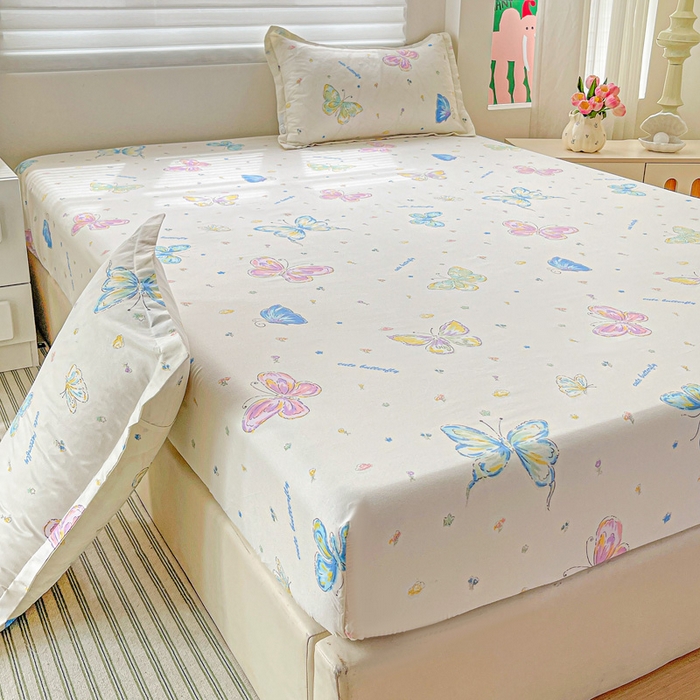 91家纺网 家纺一手货源 找家纺 朵朵家纺 2025新款亲肤棉芦荟棉床笠单床笠，磨毛床笠，印花床笠（可定制尺寸 ）