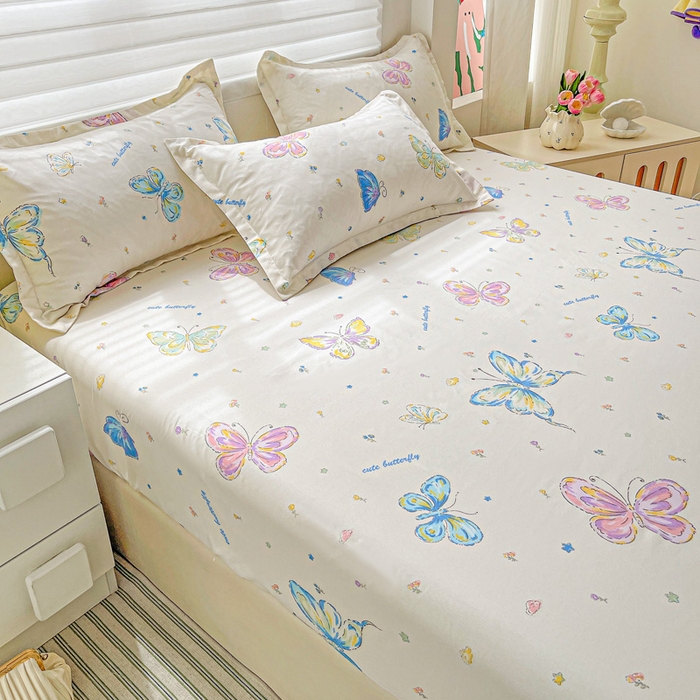 91家纺网 家纺一手货源 找家纺 朵朵家纺 2025新款亲肤棉芦荟棉床笠单床笠，磨毛床笠，印花床笠（可定制尺寸 ）