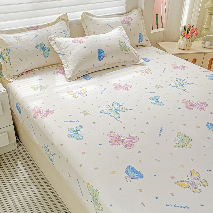 91家纺网 家纺一手货源 找家纺 朵朵家纺 2025新款亲肤棉芦荟棉床笠单床笠，磨毛床笠，印花床笠（可定制尺寸 ）