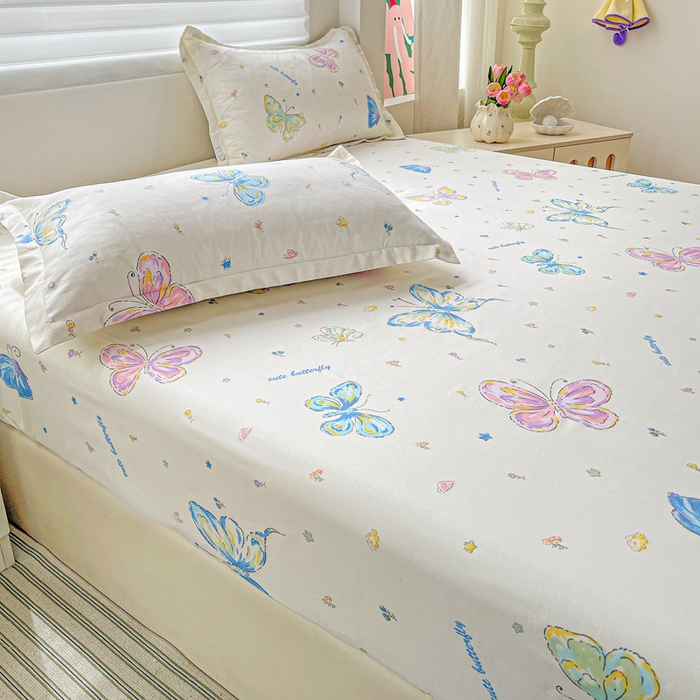 91家纺网 家纺一手货源 找家纺 朵朵家纺 2025新款亲肤棉芦荟棉床笠单床笠，磨毛床笠，印花床笠（可定制尺寸 ）