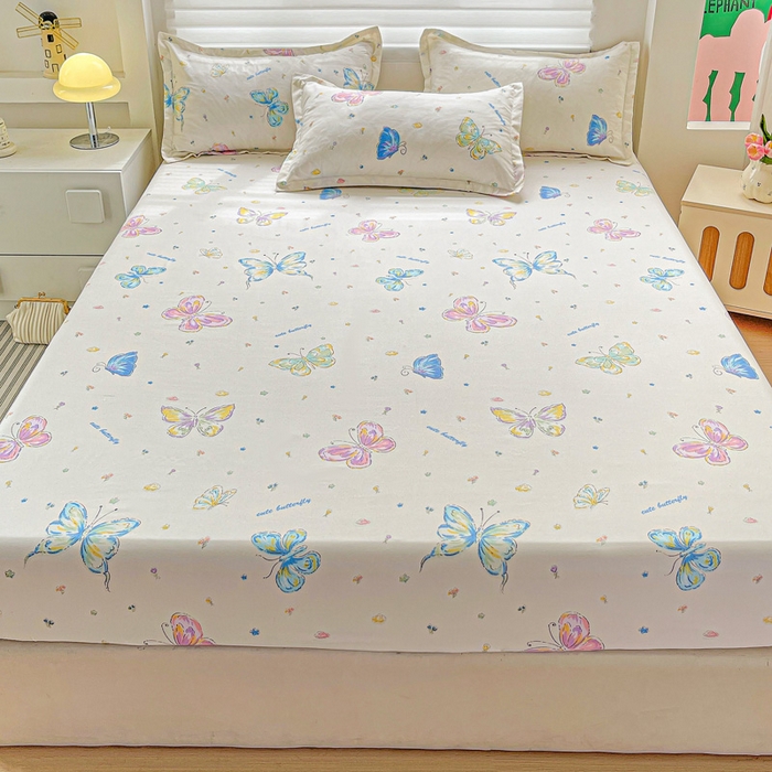 91家纺网 家纺一手货源 找家纺 朵朵家纺 2025新款亲肤棉芦荟棉床笠单床笠，磨毛床笠，印花床笠（可定制尺寸 ）