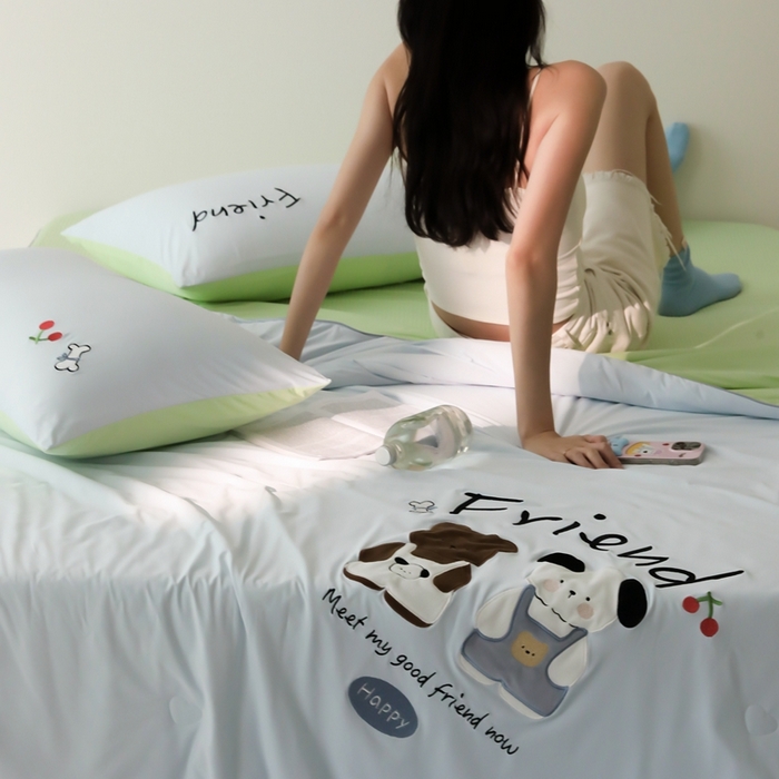 91家纺网 家纺一手货源 找家纺 时亿家居 2025凉感夏被Pro系列凉感被空调被 伙伴