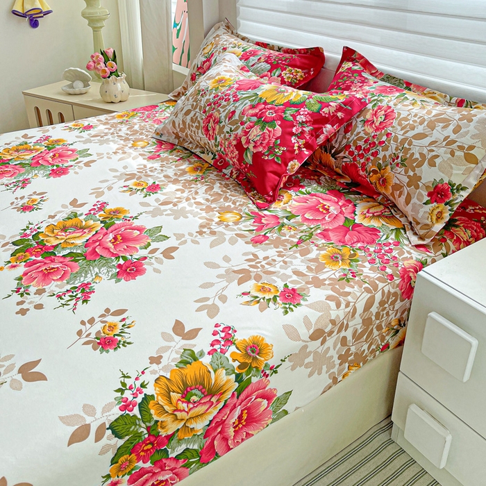 91家纺网 家纺一手货源 找家纺 朵朵家纺 2025新款亲肤棉芦荟棉床笠单床笠，磨毛床笠，印花床笠（可定制尺寸 ）