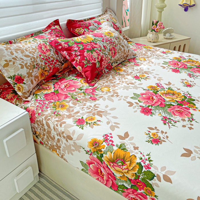 91家纺网 家纺一手货源 找家纺 朵朵家纺 2025新款亲肤棉芦荟棉床笠单床笠，磨毛床笠，印花床笠（可定制尺寸 ）