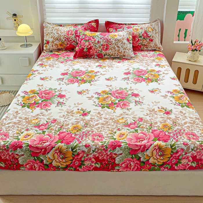 91家纺网 家纺一手货源 找家纺 朵朵家纺 2025新款亲肤棉芦荟棉床笠单床笠，磨毛床笠，印花床笠（可定制尺寸 ）