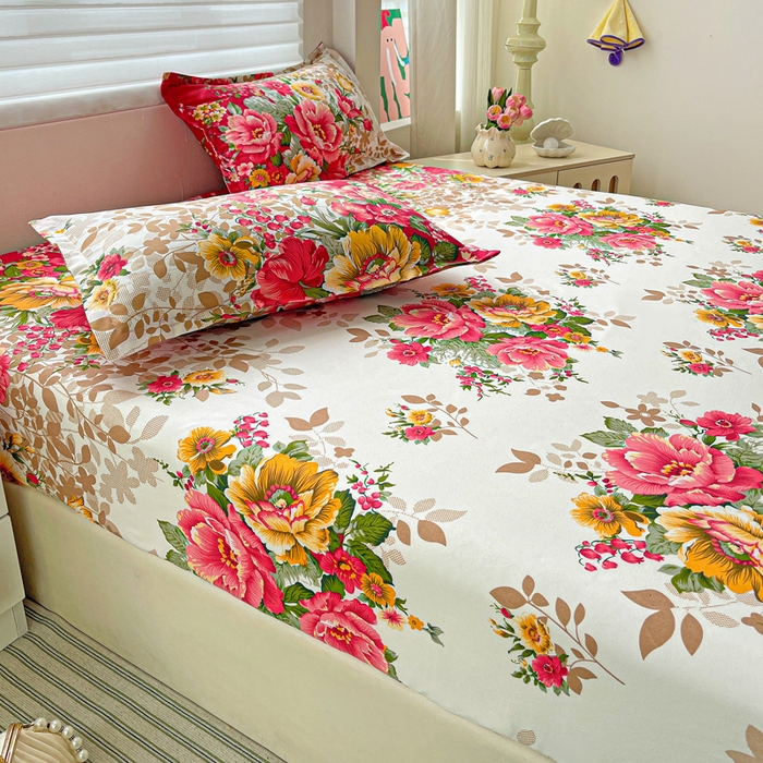 91家纺网 家纺一手货源 找家纺 朵朵家纺 2025新款亲肤棉芦荟棉床笠单床笠，磨毛床笠，印花床笠（可定制尺寸 ）