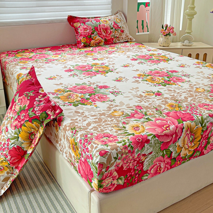 91家纺网 家纺一手货源 找家纺 朵朵家纺 2025新款亲肤棉芦荟棉床笠单床笠，磨毛床笠，印花床笠（可定制尺寸 ）