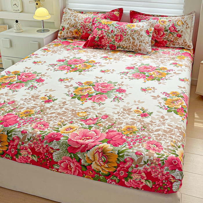 91家纺网 家纺一手货源 找家纺 朵朵家纺 2025新款亲肤棉芦荟棉床笠单床笠，磨毛床笠，印花床笠（可定制尺寸 ）