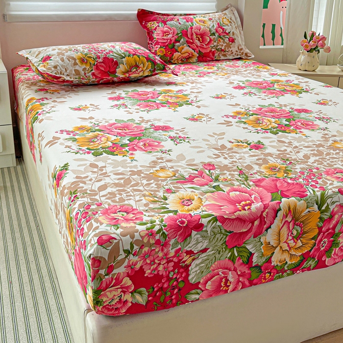 91家纺网 家纺一手货源 找家纺 朵朵家纺 2025新款亲肤棉芦荟棉床笠单床笠，磨毛床笠，印花床笠（可定制尺寸 ）