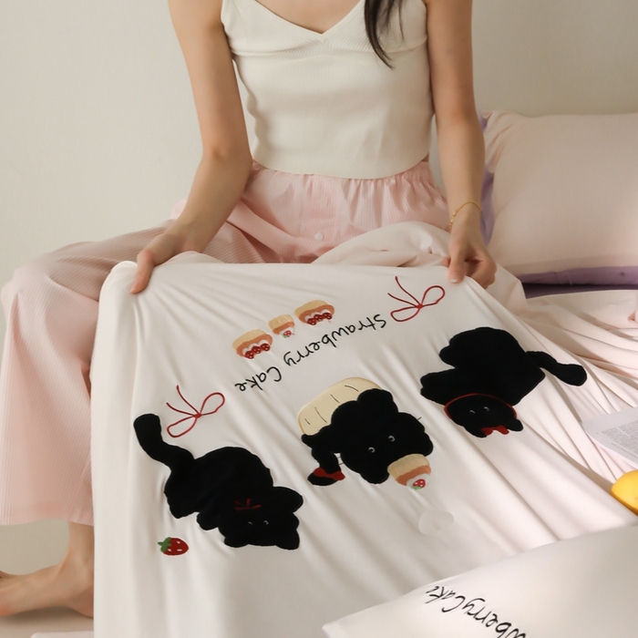 91家纺网 家纺一手货源 找家纺 时亿家居 2025凉感夏被Pro系列凉感被空调被 甜品时刻