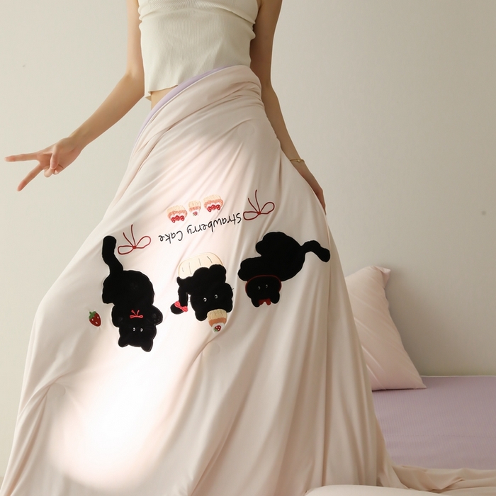 91家纺网 家纺一手货源 找家纺 时亿家居 2025凉感夏被Pro系列凉感被空调被 甜品时刻