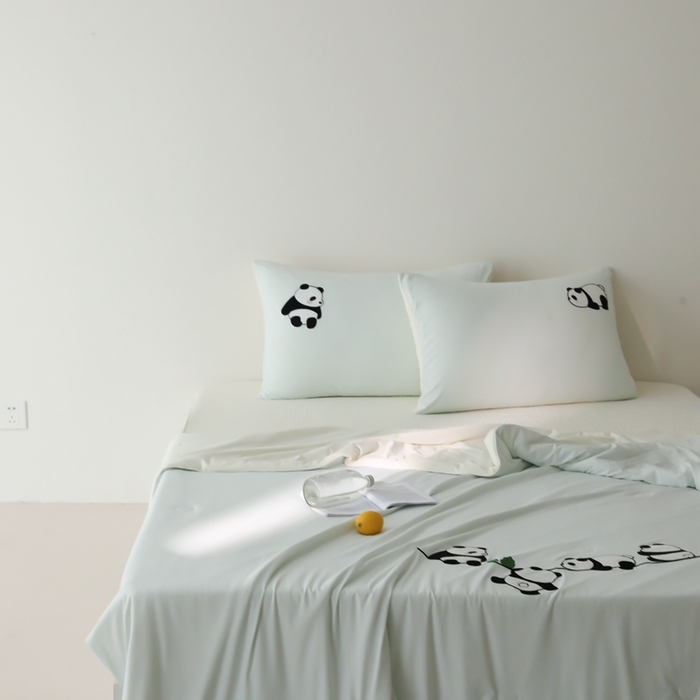 时亿家居 2025凉感夏被Pro系列凉感被空调被 熊猫之家