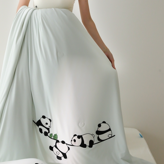 91家纺网 家纺一手货源 找家纺 时亿家居 2025凉感夏被Pro系列凉感被空调被 熊猫之家