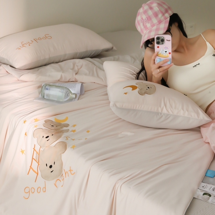 91家纺网 家纺一手货源 找家纺 时亿家居 2025凉感夏被Pro系列凉感被空调被 摘星星