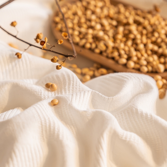 91家纺网 家纺一手货源 找家纺 阳光被业 2025新款100%纯棉提花大豆春秋被高端全棉面料冬被被子被芯学生夏被 本白