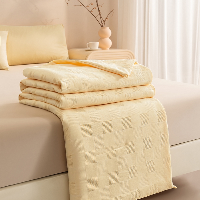 91家纺网 家纺一手货源 找家纺 （总）阳光被业 2025新款100%纯棉提花大豆春秋被高端全棉面料冬被被子被芯学生夏被